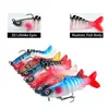 Nova isca de pesca multi-seção com chumbo 16,5g isca macia de cauda em T multi-seção isca peixe artificial