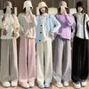 Pantalones para embarazadas para otoño e invierno, forrados de polar y engrosados, nuevo estilo 2026, cómodos pantalones largos que no aprietan el vientre, pantalones de pierna ancha talla grande