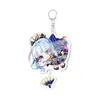 Genshin Impact Juego Anime Llavero Acrílico Raiden Shogun Zhongli Ganyu Klee Scaramouche Merchandising Anime Dibujos Animados
