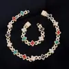 Cadena de Eslabones Cubanos de Lujo Ligero, Elegante, con Tachuelas de Diamante, Vidrio de Color Empalmado, Cadena de Figura de Ocho, Nueva Tendencia Europea y Americana, Más Vendida, Venta al por Mayor desde el Fabricante