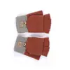 Guantes Cálidos Transfronterizos para Mujer en Otoño e Invierno Plegables para Ciclismo Lindos de Invierno para Estudiante de Cinco Dedos Tejidos de Invierno Pueden Separar los Dedos