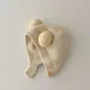 Gorro para Bebé Otoño e Invierno Gorro con Orejitas para Recién Nacido Algodón Puro Lindo Cálido Tejido de Felpa para Bebés Niños y Niñas