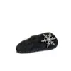 Pinza para el pelo de felpa gris con copo de nieve, pinza para flequillo, pinza lateral, dulce ambiente de otoño e invierno, pinza pequeña para nieve, pinza BB