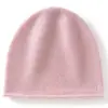 Nuevo gorro infantil 100% cachemir puro, cálido y resistente al frío para otoño e invierno, gorro de punto simple, suave y versátil para niños y niñas