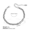 Pulsera de cadena cubana de acero de titanio de alta calidad, collar simple y generoso de moda para mujer, estilo nicho unisex para Instagram, conjunto