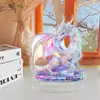 Série de Animais Transfronteiriços Peacock Branco e Azul 2D Display de Mesa Ornaments para Decoração de Sala de Estar e Estudo em Casa para Presentes