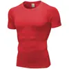OEM/ODM Personalizado para Hombre Alta Elasticidad Ajustado Manga Corta Fitness Deporte Running Entrenamiento Ropa Secado Rápido Camiseta de Manga Corta 1053