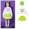 Traje deportivo escolar para estudiantes de primaria y secundaria, actuación de porristas infantiles, uniforme de clase de actuación de porristas de jardín de infantes
