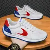 Tênis de Malha Respirável Masculino de Primavera para Comércio Exterior, Tênis de Corrida Modernos com Solado Macio, Tênis de Corrida Esportivos Casuais da Moda