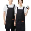Delantal de Trabajo Fabricado en Fábrica, Impermeable, Correas Anchas para los Hombros, con Impresión y Repujado de Logo, Adecuado para Catering y Repostería, para Hombres y Mujeres