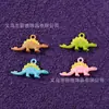 Aleación de Zinc Pintura Mini Modelo de Dinosaurio Artificial Colgante Cadena para Teléfono Móvil Llavero Accesorios de Joyería DIY Colgante