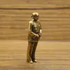 Pingente de retrato sólido de latão ornamentos de cobre chaveiro para interior de carro pingente de cabaça de cobre coleção de souvenirs antigos