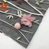 Bola de pelo pedido bordado de flores vestido vestido vestido ropa de escenario tela bordada punto bordado plano tridimensional tela bordada