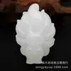 Origen Fuente: Colgante de Jade Afgano Natural, Jade Verde y Blanco, Diseño Ruyi, Adorno de Jade Unisex, Accesorio, Colgante de Cintura, Adorno Colgante de Jade