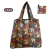 Bolsa de Tote de Compras Floral Grande de 190t en Stock de Gran Venta, Bolsa de Poliéster al por Mayor, Bolsa Plegable, Bolsa de Regalo Promocional