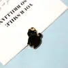 Acessórios para Joias DIY Pingente Animal Gotejamento de Óleo Chaveiro Preto Acessórios para Pingente de Colar Venda por Atacado Estilo Doce Cool