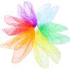 Nuevo Pañuelo de Chifón para Escenario de 60 cm, Color Sólido con Hilo Dorado, Pañuelo de Nylon para Danza Infantil, Pañuelo de Juego para Niñas