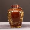 Botella de Vino de Cerámica Jingdezhen 2.5kg Jarra de Vino Sellada Doble Dragón Dorado para Uso Doméstico con Etiquetas, Jarra Sellada de Nuevo Estilo Chino