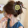 Presilha de cabelo grande de bolinhas para mulheres com cabelo grosso, modelo novo de alta qualidade 2026, grampo para coque na parte de trás da cabeça, acessório de cabelo tipo pinça de tubarão