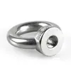 Porca com olhal em aço inoxidável 304, tipo parafuso com olhal circular, porca de alta resistência M3 4 5 6 810 apertada manualmente