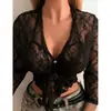 CI Moderno B0206 Chaqueta Sexy de Encaje Cárdigan para Mujer En Stock Toma Real Transfronterizo Verano Nuevo Producto