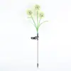 Luces decorativas de jardín y césped con energía solar LED transfronterizas, luces de ambiente, luces decorativas impermeables para exteriores con forma de diente de león