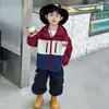 Chaqueta de otoño para niño 2026 nueva impermeable cortavientos infantil abrigo de otoño para bebé ropa infantil con bloques de color