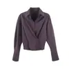 Camisa blanca de manga larga ajustada para mujer, colección de otoño 2026, top de nicho de alta gama, disponible para venta al por mayor