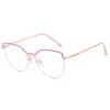 Gafas de lectura de marca BJYX, marco completo, caja de negocios, ultraligeras, ultratransparentes, de color sólido, de metal, de alta calidad, anti luz azul, espejo plano