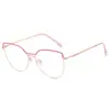 Gafas de lectura de marca BJYX, marco completo, caja de negocios, ultraligeras, ultratransparentes, de color sólido, de metal, de alta calidad, anti luz azul, espejo plano