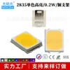 Luz branca 2835 de 0,2 W, destaque branco quente, chip Sanan, patch de LED, contas de lâmpada LED, direto da fábrica