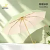 Paraguas Engrosado y Ampliado para Mujer, Elegante y Hermoso, Doble Uso para Sol y Lluvia, Protección Solar, Paraguas Plegable para el Sol, Venta al por Mayor, Transfronterizo, Paraguas Solar Personalizado