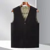 Novo Padrão Nacional 90% Penugem de Ganso Mais Quente e Leve Gola V Colete de Penugem Colete Masculino Pai Roupa de Inverno para Usar por Baixo Atacado