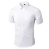 Camisa Blanca para Hombre de Manga Larga Sin Planchar Vestido de Negocios Corte Ajustado Estilo Coreano Profesional para el Trabajo Traje Casual para Hombre Camisa Negra