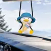 Enfeites de Carro para Pendurar Transfronteiriços em Estoque: Decoração de Espelho Retrovisor de Carro Pato Balançante, Decoração de Interior de Carro, Acessórios Pendurados para Carro, Suprimentos Automotivos