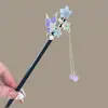 Grampo de Cabelo Flor Borboleta Amor para Mulheres, Acessório de Cabelo Estilo Chinês Novo de Alta Qualidade para Penteados Updo, Grampo de Cabelo, Adorno de Cabeça Estilo Antigo com Borla