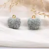Cuentas de Bolas de Lana de Cordero Sintética de 15 mm Colgante de Bola de Felpa Esponjosa Accesorios para Joyería DIY Accesorios para el Cabello Materiales para Pendientes