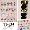 Girly Heart Nueva Serie de Colores Arcoíris Juguetón Corazón de Amor Mariposa Estrella Pegatinas para Uñas Delgadas y Resistentes Pegatinas para Uñas Pegatinas para Teléfono