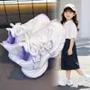 Zapatos Deportivos para Niñas 2026 Otoño Parte Superior de Cuero Versátiles Zapatos de Correr para Niños Suela Suave Ligeros Casuales Zapatos para Niñas Papá