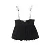 Comercio Exterior 2026 Primavera Nuevo Estilo Europeo y Americano Moda Femenina Sexy Chica Caliente Top con Hebilla en Forma de Globo 5584228