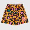 Shorts de Basquete Estilo Americano da Moda Comprimento do Joelho Secagem Rápida Shorts Esportivos Masculino Verão Solto Casual Estampa de Leopardo Shorts de Quarto