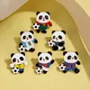 Broches Tema Panda Fútbol 6 Estilos de Pines Esmaltados Forma de Jersey Estilo Deportivo Accesorios Ropa Bolsas Venta al por mayor
