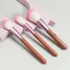 Set Personalizado de 6 Brochas de Maquillaje, Brochas de Maquillaje con Cerdas Suaves, Brochas Redondas para Corrector, Brochas para Difuminar Que No Absorben el Polvo y Se Difuminan Naturalmente Fácilmente