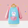 Avental de Pintura, Avental Infantil, Babador de Bebê para Jardim de Infância, Roupa Impermeável e Anti-Sujeira de Corpo Inteiro para Vestir ao Contrário