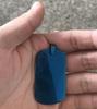 Placa de Identificación para Perro Transfronteriza Llavero de Acero Inoxidable Etiqueta Militar para Hombre DIY Simple Engrosado Acero de Titanio Letra Metal Accesorios de Joyería