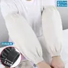 Mangas de Cuero Impermeables Resistentes al Desgaste Engrosadas Estilo Extendido para Hombres y Mujeres Adultos Sobremangas de Cuero Suave a Prueba de Aceite Mangas de Trabajo para Lavar Platos