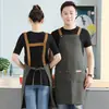 Delantal para Catering, Nuevo Modelo de Moda 2023, Lona Impermeable para Cocina Doméstica y Uso Comercial, Personalizable con Impresión de Logo