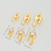 Pingente Série Lava Gota d'Água Zircônia Incrustada em Cobre Banhado a Ouro 18K Cor Duradoura Pingente Lágrimas de Anjo Pingente para Pulseira DIY