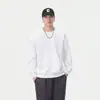 Roupas Masculinas Fengshe / Nova Blusa de Moletom Estampada de Manga Longa para Primavera e Outono 2026 para Homens e Mulheres, Jaqueta Solta Pesada Tendência Estilo Americano