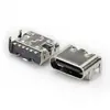 Enchufe Hembra Micro USB Tipo C 6P16P Acero Inoxidable Enchufe Tipo C Hembra Conector de Cola Enchufe de Puerto de Carga